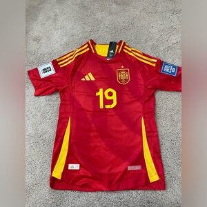 Spain 2024 EURO CUP Winner Home Lamine Yamal 19 Size M
